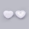 Faux Mink Fur Covered Cabochons WOVE-F021-05S-09-2