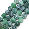 Natural Weathered Agate Bead Strands X-G-S237-8mm-06-1