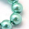Baking Paint Glass Pearl Round Bead Strands HY-Q003-10mm-32-3