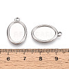 304 Stainless Steel Pendant Cabochon Settings STAS-T067-68P-3
