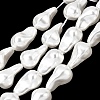 Electroplated Glass Shell Pearl Beads Strands BSHE-B009-B01-13x21mm-1