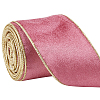 10 Yards Single Face Velvet Ribbon OCOR-WH0093-12B-1