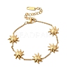 304 Stainless Steel Link Bracelets for Women BJEW-B151-02G-2