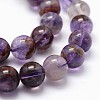 Natural Cacoxenite Amethyst Beads Strands G-K285-39-6mm-3