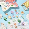 30Pcs 15 Styles Ocean Theme Opaque Resin Decoden Cabochons RESI-YW0001-84-3