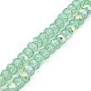 Baking Paint Transparent Glass Beads Strands DGLA-A034-J8mm-B-2
