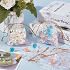 50Pcs Gold Stamping Moon & Star Organza Drawstring Gift Storage Bags OP-BBC0001-03A-01-4