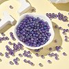 Medium Orchid AB Color Transparent Acrylic Round Beads X-PL732-10-5