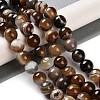 Natural Striped Agate/Banded Agate Beads Strands G-Z060-A01-C10-2