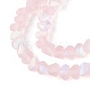 Frosted Transparent Glass Beads Strands LS-GLAA-N054-4mm-02-3