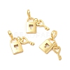 Rack Plating Brass European Dangle Charms KK-B068-17G-2
