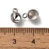 304 Stainless Steel Pendant Cabochon Settings STAS-I310-27P-3