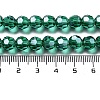 Electroplate Transparent Glass Beads Strands EGLA-A035-T8mm-A18-4