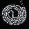 Baking Paint Transparent Glass Round Bead Strands DGLA-Q022-6mm-01-2