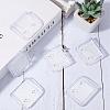 5 Sets Self Adhesive ABS Plastic Shower Curtain Clips DIY-CN0003-12-3