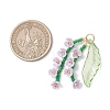 Glass Seed Beaded Pendants PALLOY-MZ01249-03-2