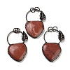 Natural Red Jasper Heart Big Pendants G-A221-05A-1