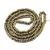 Electroplate Non-magnetic Synthetic Hematite Beads Strands G-S352-43-A01-2