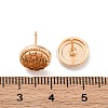 Brass Stud Earrings EJEW-D288-03G-3