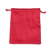 Velvet Jewelry Drawstring Storage Pouches ABAG-P013-02D-2