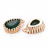 Brass Inlaid Cubic Zirconia Charms KK-S356-771F-2