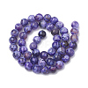 Natural Fire Crackle Agate Beads Strands G-S295-16D-8mm-2