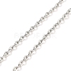 304 Stainless Steel Add a Bead Adjustable Texture Cable Chains Bracelets for Women BJEW-M307-01D-P-2