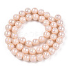 Electroplate Opaque Glass Beads Strands X-GLAA-T032-P10mm-AB09-2