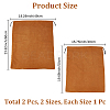 2Pcs 2 Colors Dustproof Faux Suede Packing Drawstring Bags TP-CL0001-01A-2