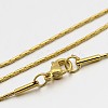 304 Stainless Steel Boston Chain Necklaces X-STAS-O053-16G-1