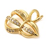 Brass Micro Pave Cubic Pendants KK-M099-05G-2