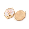 Brass Enamel Pendants KK-Z112-18G-01-2