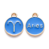 Alloy Enamel Pendants X-ENAM-S124-01B-02A-1
