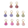 Natural Multicolor Tourmaline Faceted Dice Charms PALLOY-JF05110-01-1