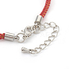 Adjustable Nylon Cord Bracelet Making MAK-F026-B-P-3