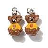 Rack Plating Brass Enamel Charms KK-S366-02P-1