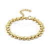 304 Stainless Steel Oval Link Bracelets for Women BJEW-F488-19G-4
