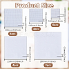 5 Styles Cross Stitch Fabric Sheets DIY-AR0004-89-2