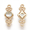 Golden Tone Brass Links Connectors X-GLAA-R212-12E-2