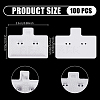 PVC Earring Organizer Display Stands for Jewelry Display Rack EDIS-WH0011-06E-2