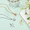 4Pcs 2 Colors Brass Pendants Cabochon Settings FIND-SC0017-24C-3