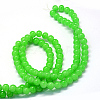 Baking Paint Imitation Jade Glass Round Bead Strands X-DGLA-Q021-8mm-09-3