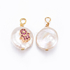 Natural Cultured Freshwater Pearl Pendants PEAR-L027-60A-2
