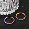 202 Stainless Steel Huggie Hoop Earrings EJEW-F111A-20mm-RC-3