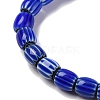 Handmade Lampwork Chevron Beads Strands LAMP-K041-01B-27-4