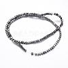 Electroplate Non-magnetic Synthetic Hematite Bead Strands G-Q467-11D-2