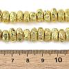 Electroplated Natural Lava Rock Beads Strands G-L606-D02-01B-4