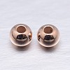 Round 925 Sterling Silver Spacer Beads STER-M103-04-2.5mm-RG-1