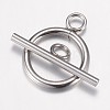 304 Stainless Steel Toggle Clasps STAS-P100-07P-2