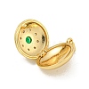 Brass Cubic Zirconia Locket Pendants KK-N254-93D-G-2